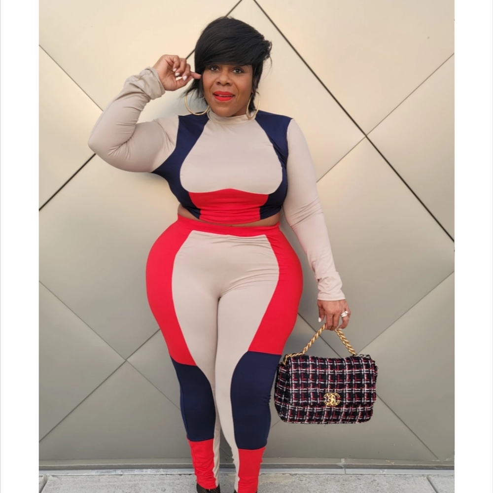 Color Block 2 piece set